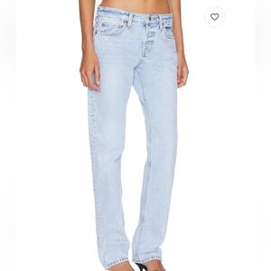 Re/Done Pam The Anderson Straight Fit Denim Jeans Size 25 NWT